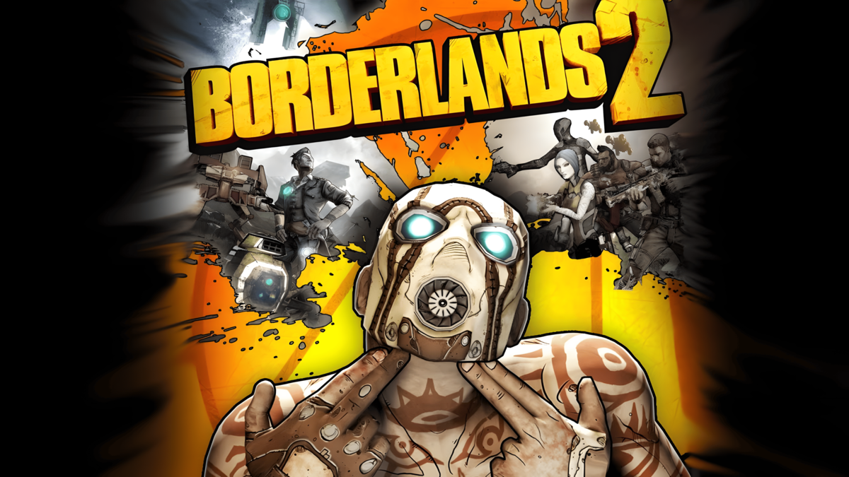 Borderlands 2 — лутер-шутер от первого лица, логотип игры в стиле комиксов