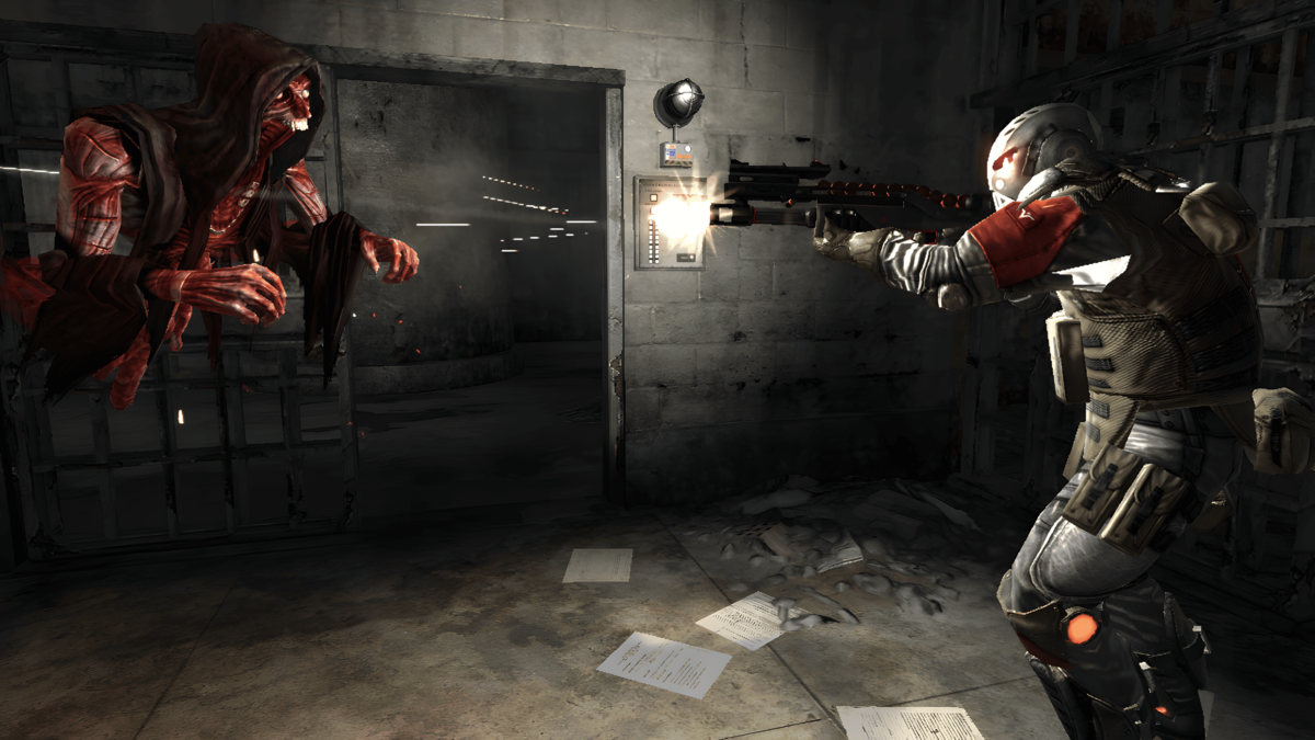 F.E.A.R. — хоррор-шутер от первого лица, иконка игры с жутким стилем
