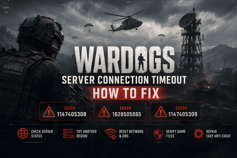 Ошибка 1147405308 Failed to Authenticate в WARDOGS
